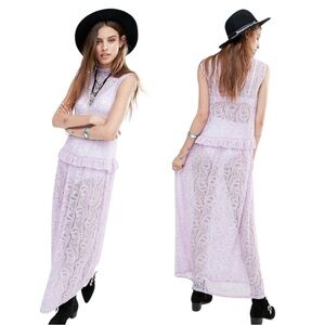 Women's Dress, Boho Lace Maxi Dress, Rokoko Brand Size S